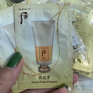 Sữa Rửa Mặt Dưỡng Ẩm Whoo Facial Foam Cleanser Sample