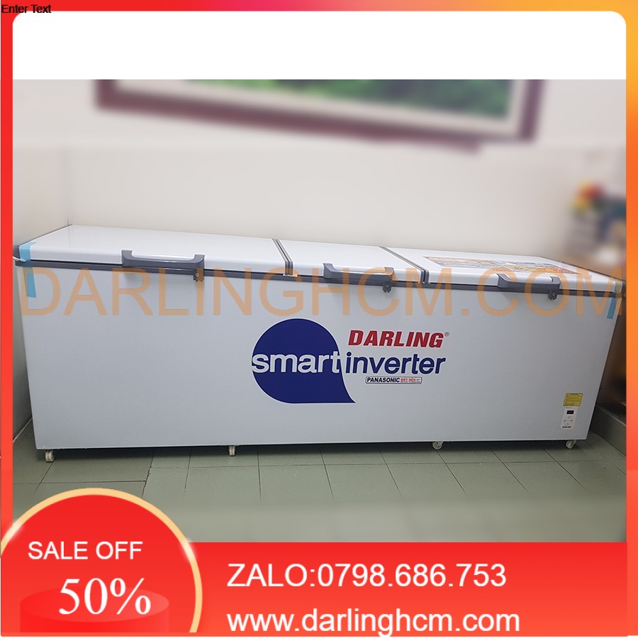 Tủ đông không đóng tuyết 1279asi darling 1400L smart inverter