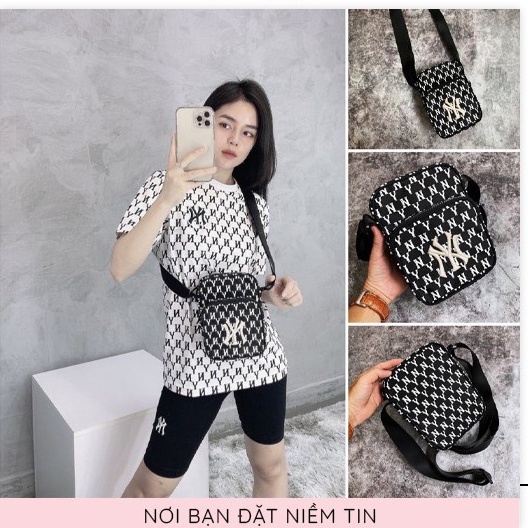 [RẺ NHẤT SHOPEE] Túi đeo chéo NY nam nữ, chất da mềm dữ fom cực tốt, túi thể thao chống nước