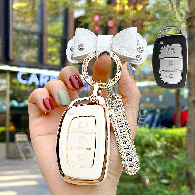 Vỏ TPU Bảo Vệ Chìa Khóa Điều Khiển Từ Xa Cho Hyundai ix35 i30 i20 Tucson Sonata Fe Creta Elantra ix25 ix45 i10 i40 Verna Solaris Mistra Elantra ốp chìa khoá Hyundai i10, Tucson, Elantra. chìa thông minh