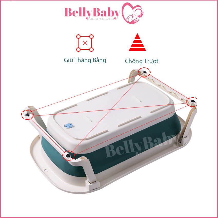 [SIZE TO] Chậu Tắm Gấp Gọn Belly Baby Thông Minh Cho Bé