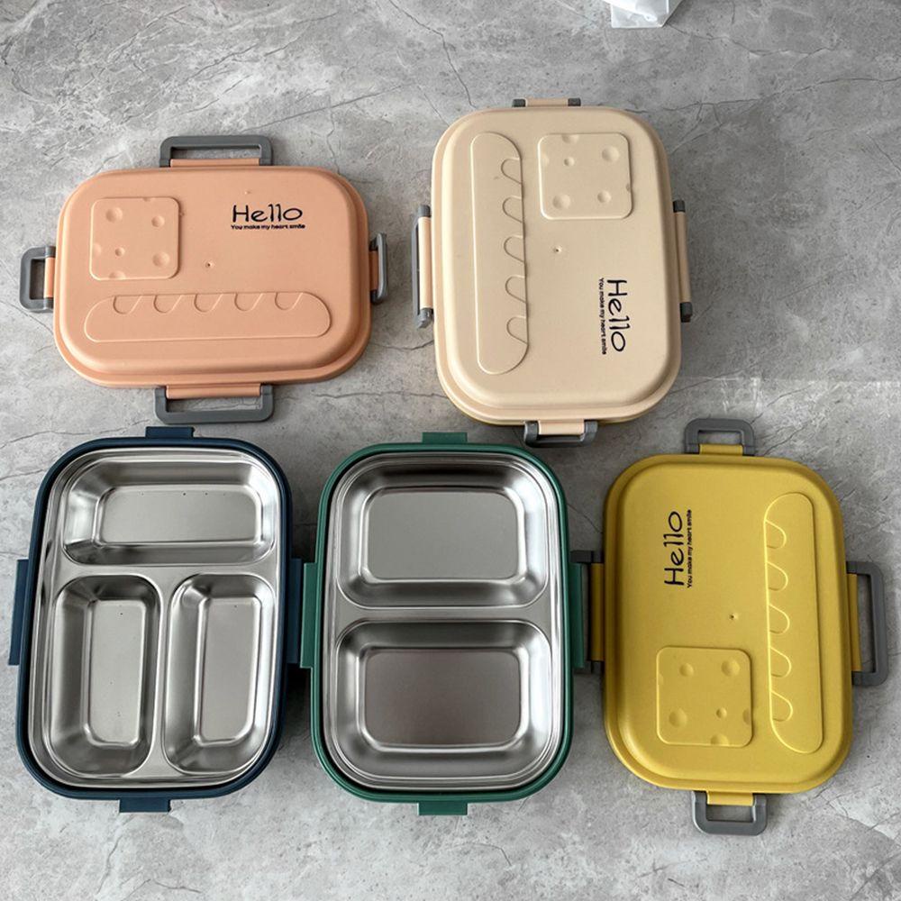 .Hộp Đựng Cơm Trưa 2 / 3 Ngăn Bằng Inox Tiện Dụng