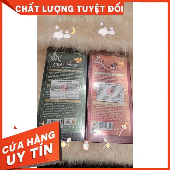 GỘI NÂU ,ĐEN SIN 500ML nuôi dưỡng tóc khỏe,suôn mượt  óng ả ,cải thiện khô xơ,hư tổn tóc nát,bảo vệ tóc khỏe.