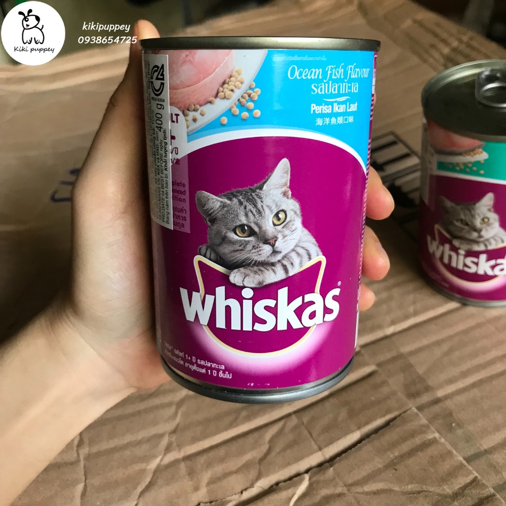 Pate whiskas cho mèo Whiskas 400g, pate mèo