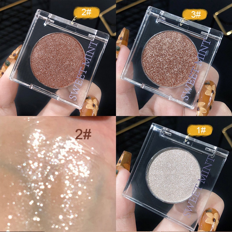 Hộp Nhũ Mắt Bắt Sáng SWEET MINT Kin Tuyến Bling Trang điểm Nổi Bật