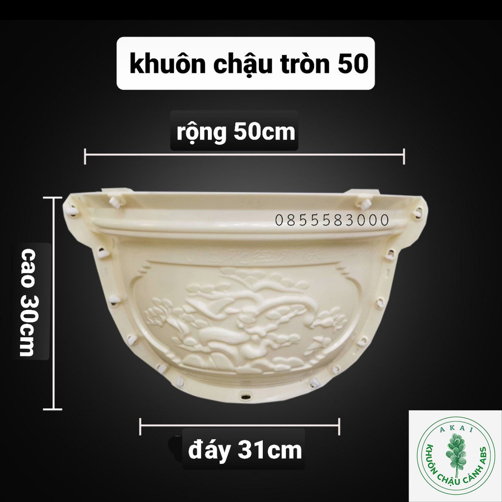 Khuôn đúc chậu tròn 50
