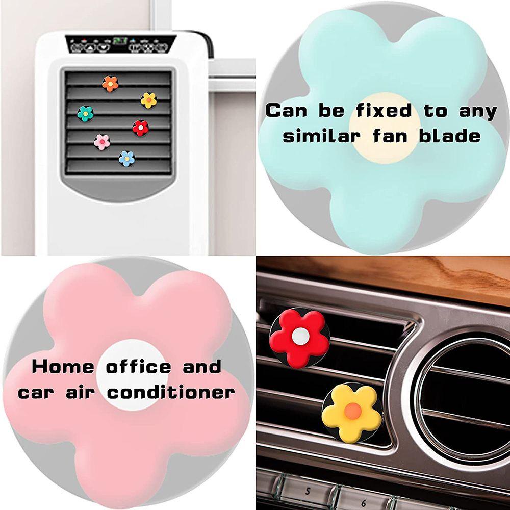 WTTLE Phụ Kiện Trang Trí Máy Điều Hòa Xe Hơi Hình Hoa Cúc Dễ Thương