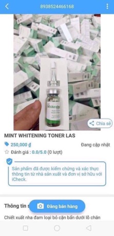 Serum toner trắng da Lá beauty