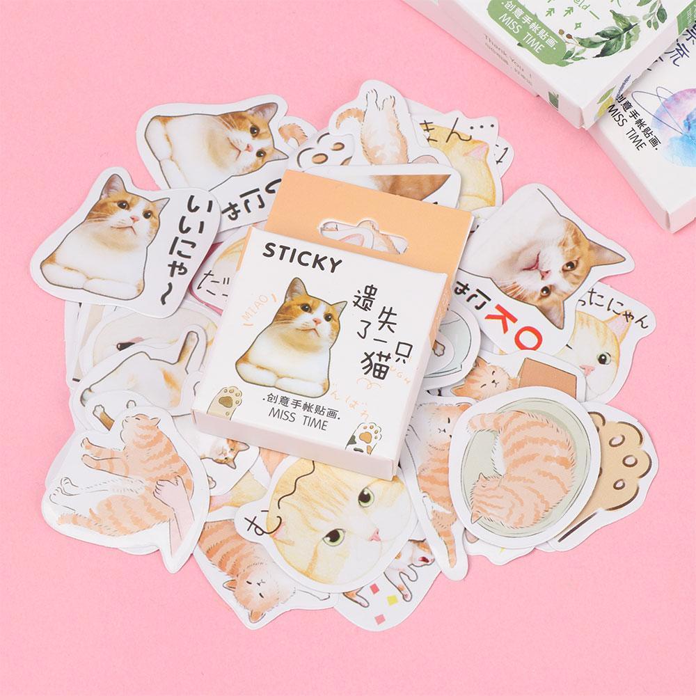 Hộp 46 Miếng Dán Chống Nước Trang Trí Sổ Tay Nhật Ký