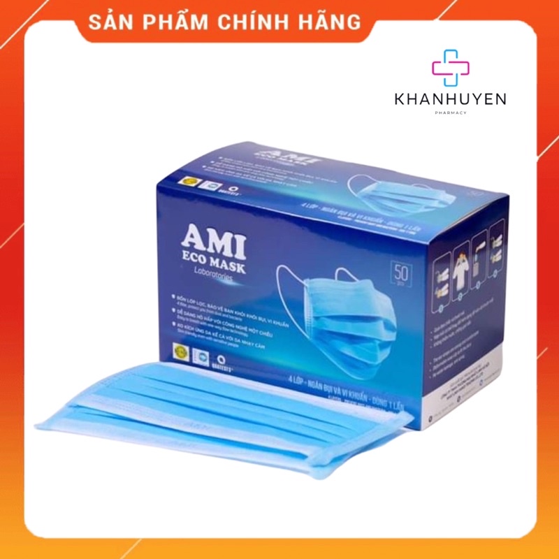 Khẩu trang y tế Ami 4 lớp kháng khuẩn