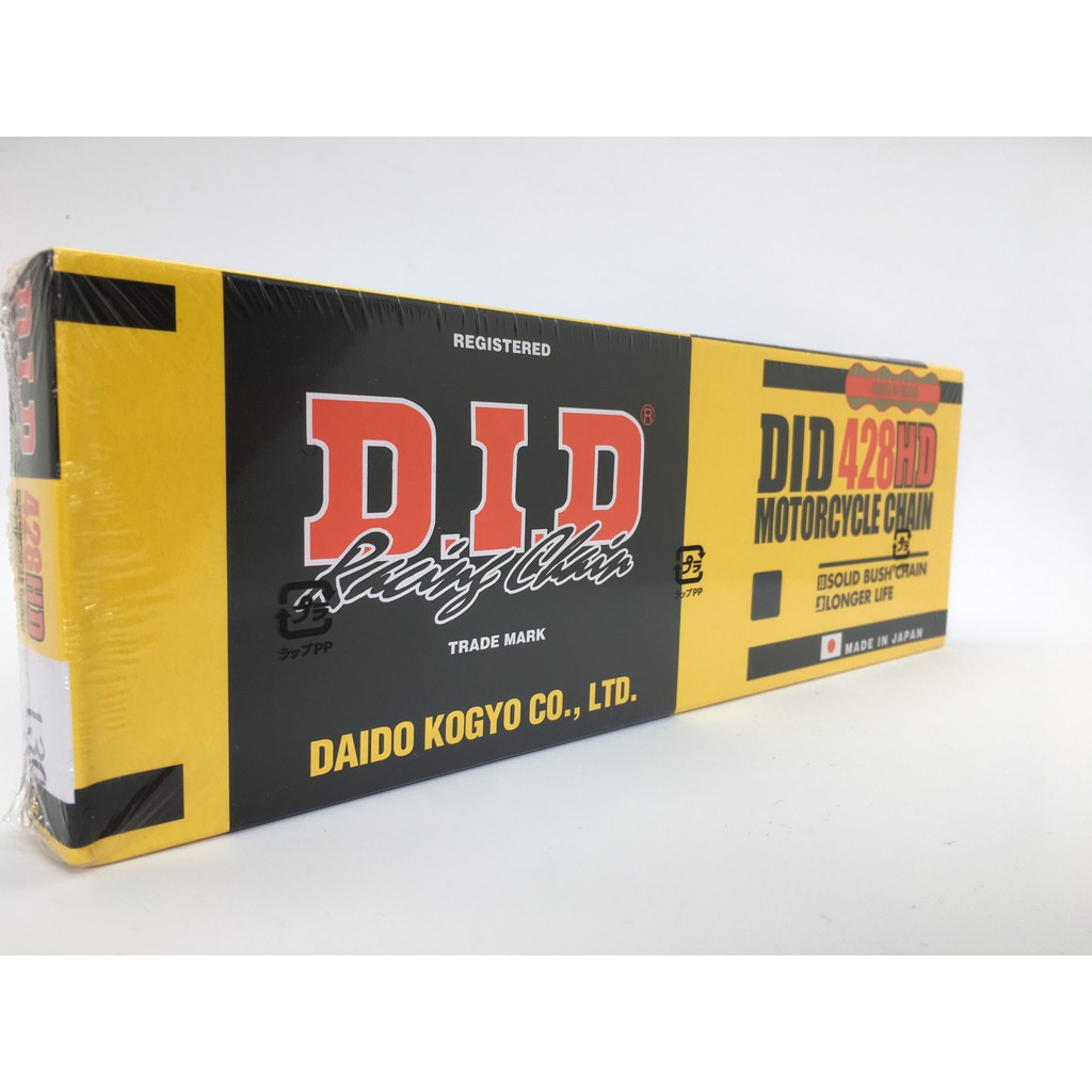 Sên DID 428D-HD Gold 9 -10ly-130 mắt- có tem chính hãng - MADE IN JAPAN