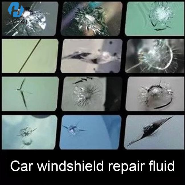 DIY Car Windshield Repair Kit Windscreen Glass Repair Tool Set for Bullseye Star Half-moon Cracks