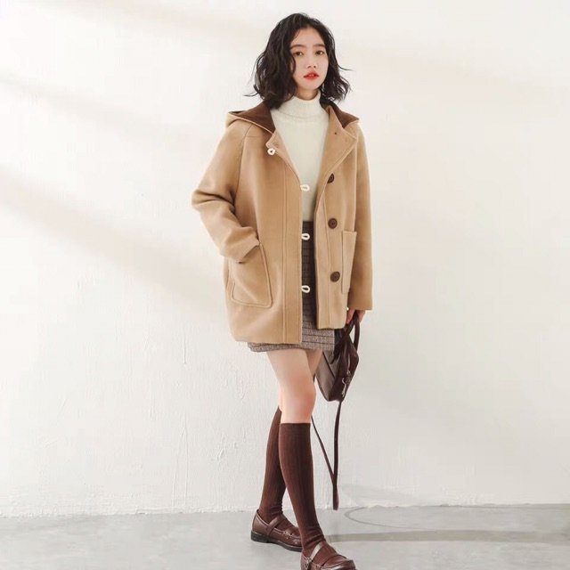 Áo khoác dạ có mũ HÀN QUỐC- HOTTREND 2020 ( có ảnh thật) | BigBuy360 - bigbuy360.vn