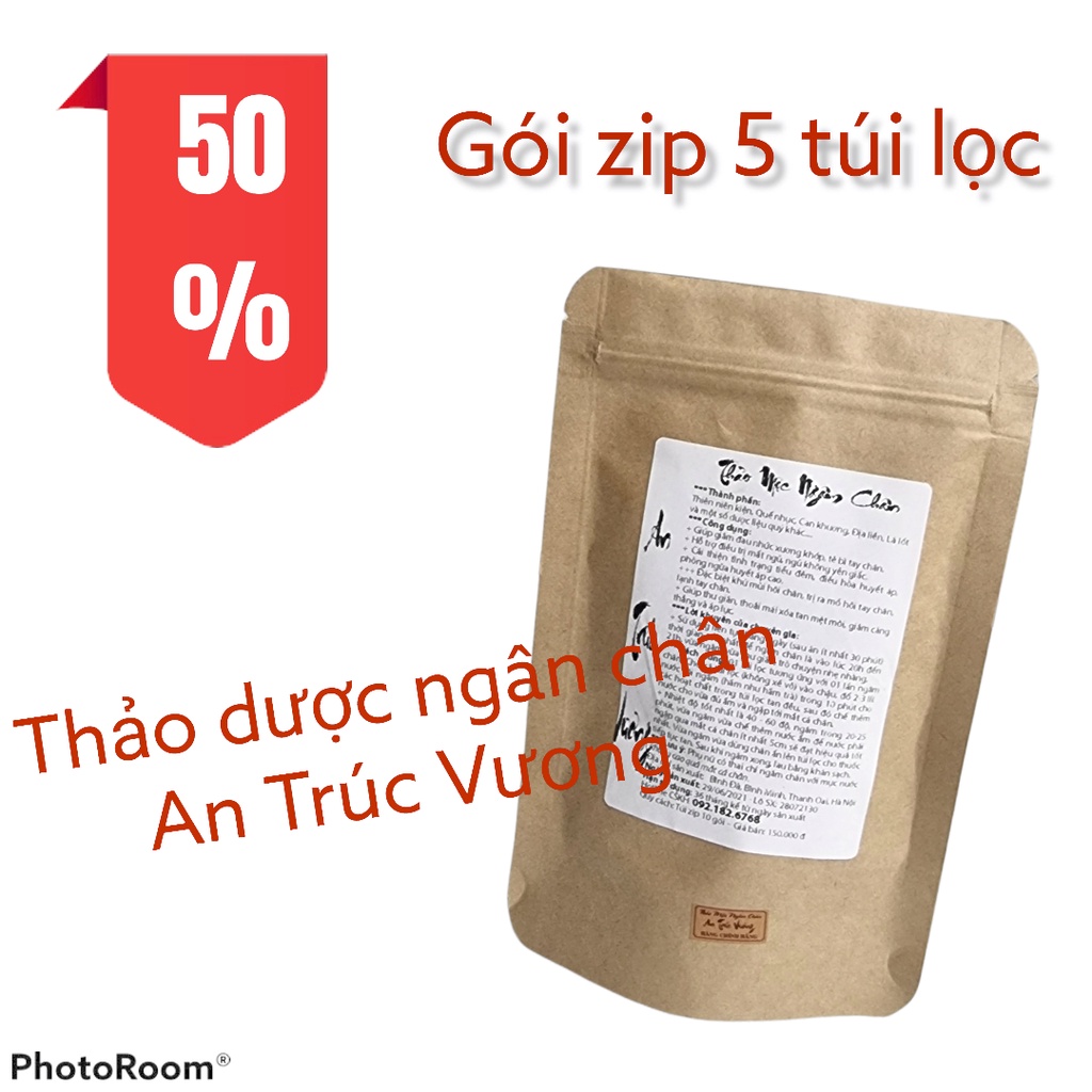 5 gói Thảo Dược Đông Y Ngâm Chân túi lọc hỗ trợ giảm đau nhức xương khớp, mất ngủ, lạnh tay chân {Ưu đãi độc quyền}