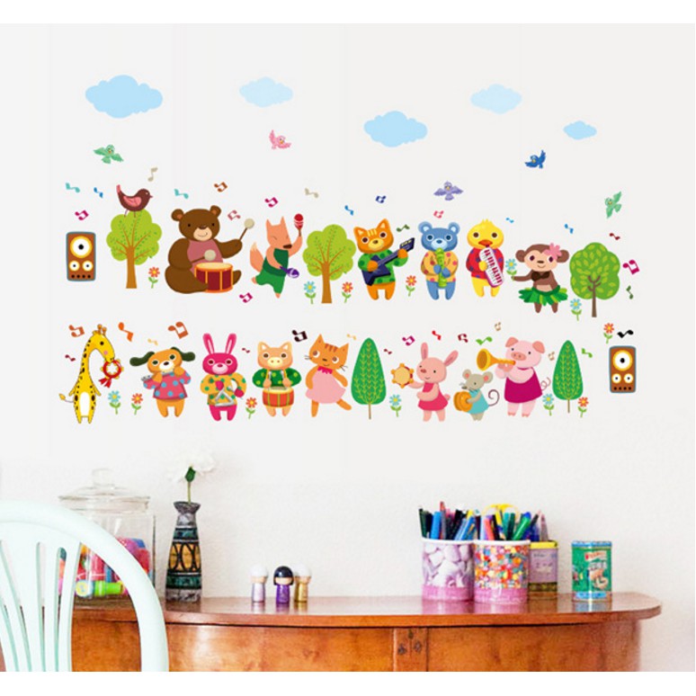 Decal cho bé dàn hợp ca đáng yêu