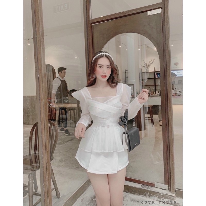 Áo peplum sang chảnh giấu bụng