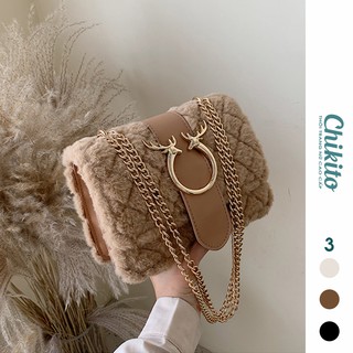 CHIKITO | ẢNH THẬT - FREESHIP ⚡ TÚI XÁCH NỮ ĐEO CHÉO - Túi Lông Thú Quảng Châu Cao Cấp Giá Rẻ