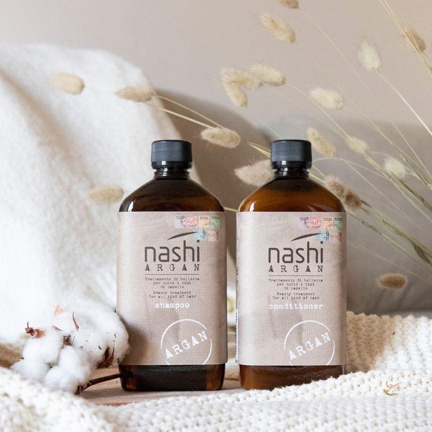 [CHÍNH HÃNG] BỘ DẦU GỘI + XẢ PHỤC HỒI tÓC HƯ TỔN NASHI ARGAN 500ML| NGĂN GÃY RỤNG, MANG LẠI MÁI TÓC MỀM MƯỢT TỰ NHIÊN