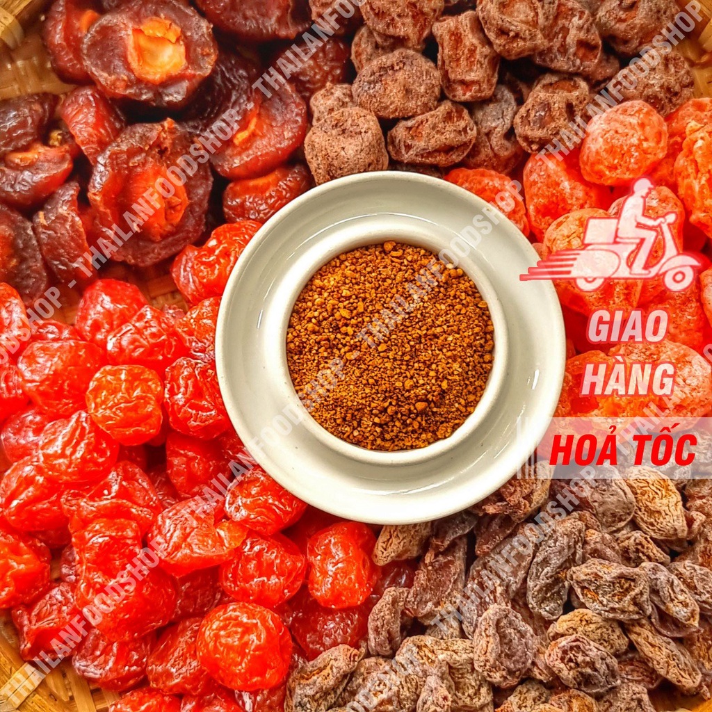 Xí Muội (Ô Mai) Mix 5 Vị (Đào Chẻ, Mận Cơm, XM Mơ, XM Oliu, XM Thái) Lon 500Gr
