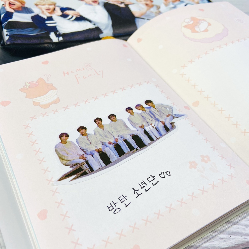 Bộ Sưu Tập Sticker Hoạ Tiết BTS Dễ Thương Xinh Xắn