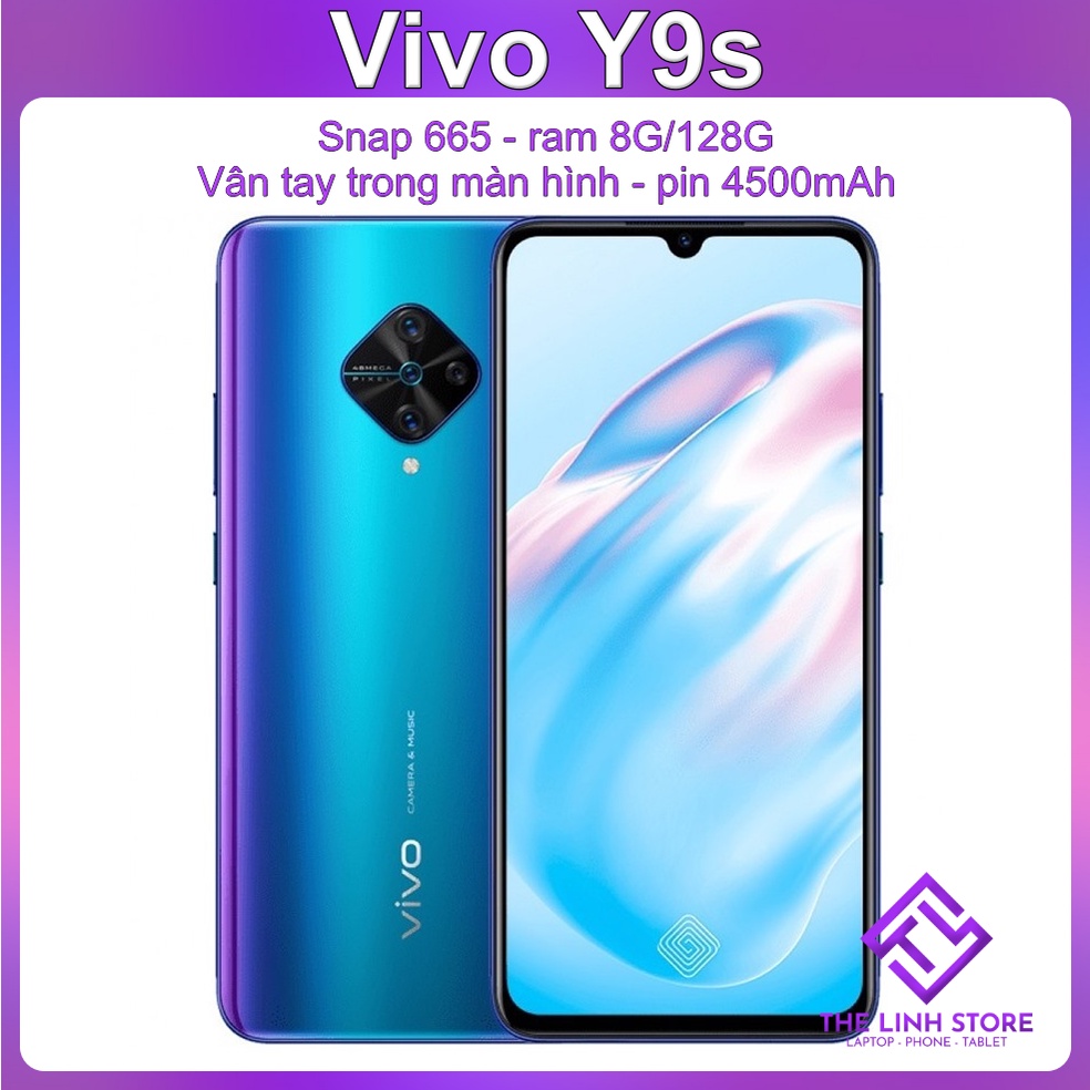 Điện thoại Vivo Y9s vân tay trong màn hình - Snap 665 ram 8G 128G