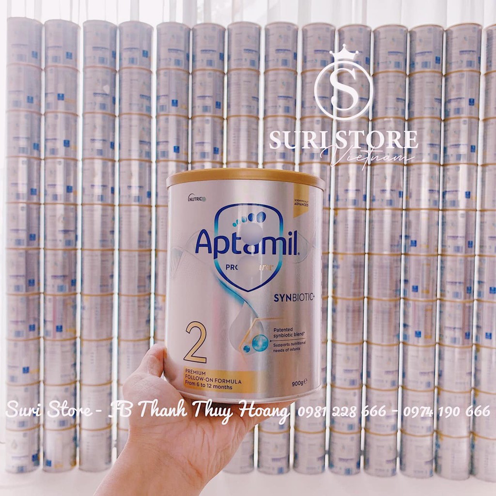 Sữa Aptamil pro mẫu mới 900g số 1, 2, 3