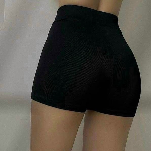 Quần black funoff short biker quần legging đùi nữ ngắn mùa hè tôn dáng LD001 | BigBuy360 - bigbuy360.vn