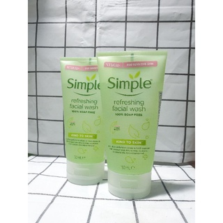 Sữa Rửa Mặt Simple Giúp Da Sạch Thoáng & Không Xà Phòng 150ml