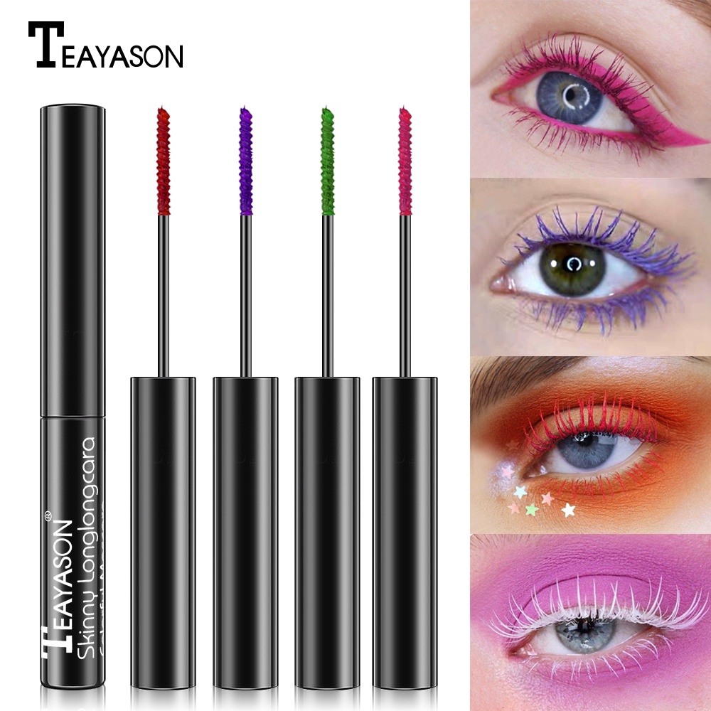 Mascara TEAYASON 6 màu tùy chọn giúp làm cong và dày mi với thiết kế vỏ kim cương độc đáo
 | BigBuy360 - bigbuy360.vn