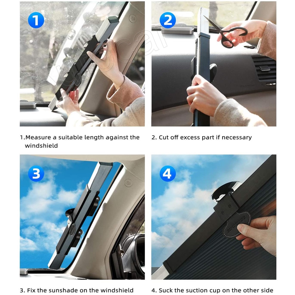 Tấm Che Nắng 99% Chống Tia UV Có Thể Thu Gọn Cho Xe Hơi