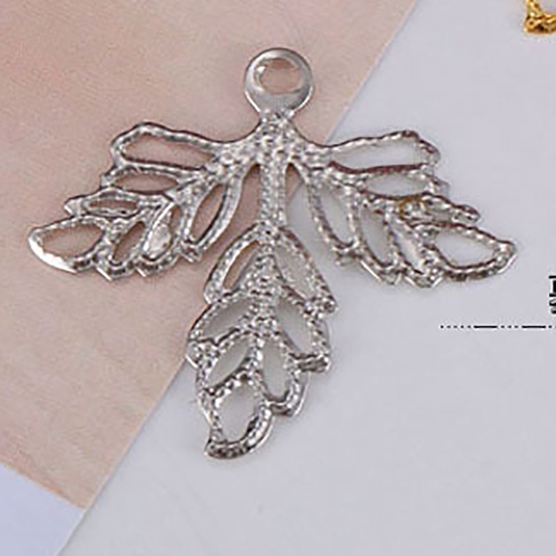 5 phiến 3 lá 25*23mm nguyên liệu làm trâm làm trang sức cổ trang