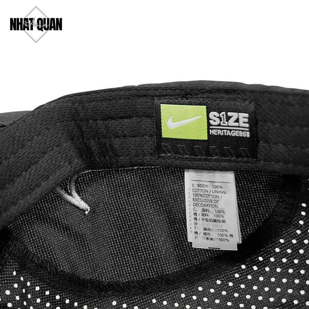 Nón lưỡi trai Nike Air Heritage86 thể thao dù gió khóa nhựa - Nhật Quân Asia nhatquanasia