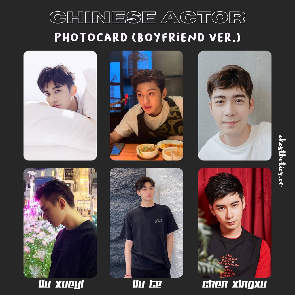 [ CHINA ACTOR ] Ảnh Card Bo Góc Diễn Viên Nam Trung Quốc - Chủ Đề Boyfriend [ PHOTOCARD ]