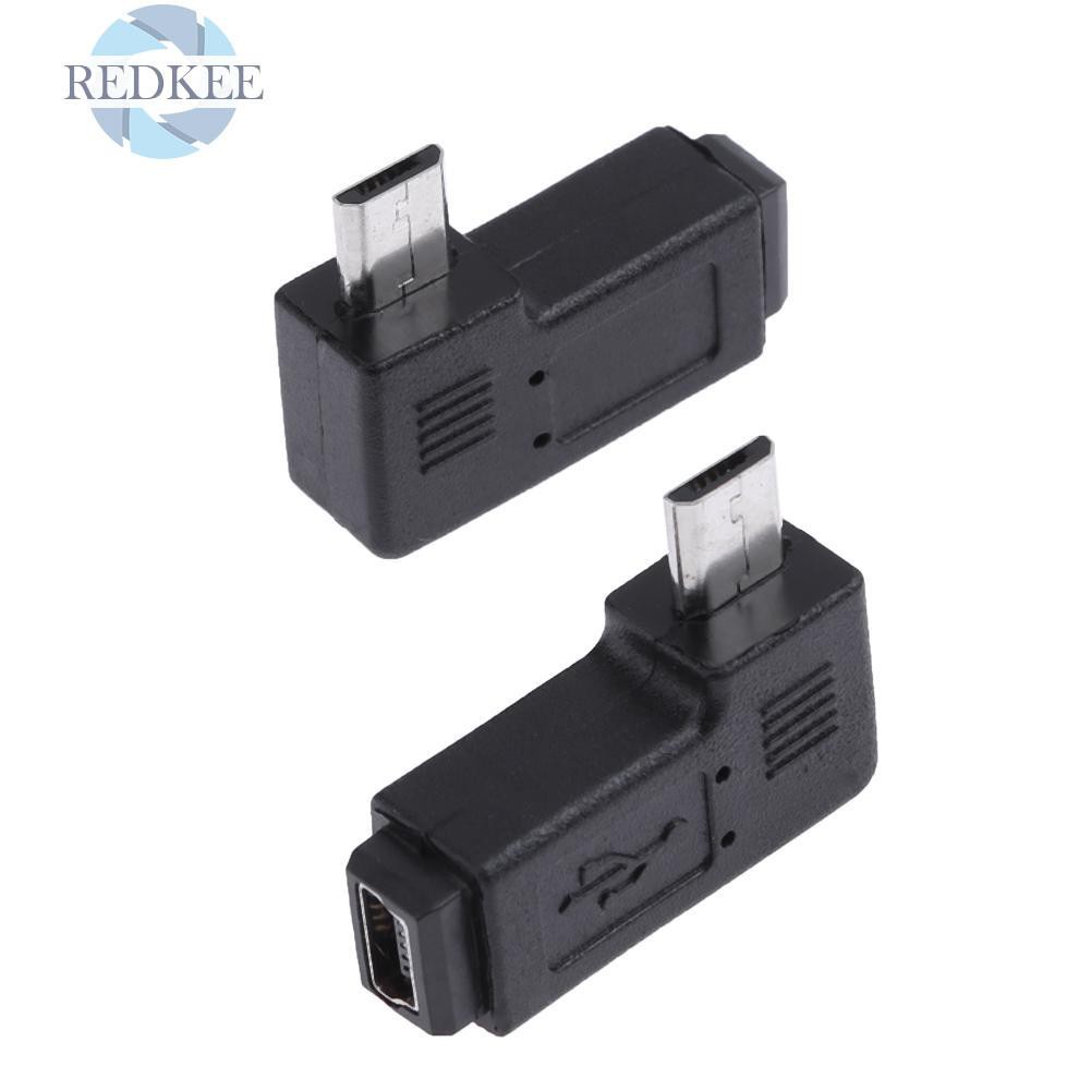 Set 2 Đầu Chuyển Đổi Usb Mini 90 Độ Sang Micro Usb Chuyên Dụng | BigBuy360 - bigbuy360.vn