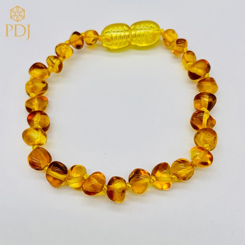 Bộ vòng hổ phách Amber nhiều màu - Tặng kèm hộp đựng trang sức cao cấp - Trang sức PDJ - PD0025