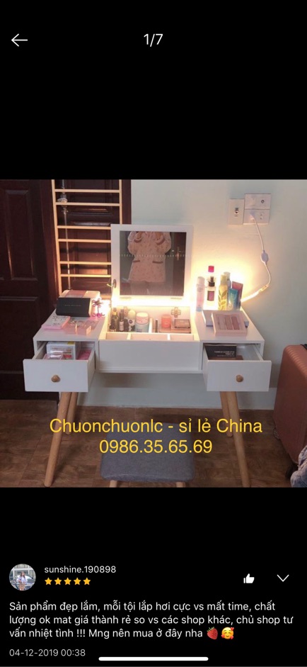 Bàn trang điểm SIZE TO 100*45*75cm mã BT-01