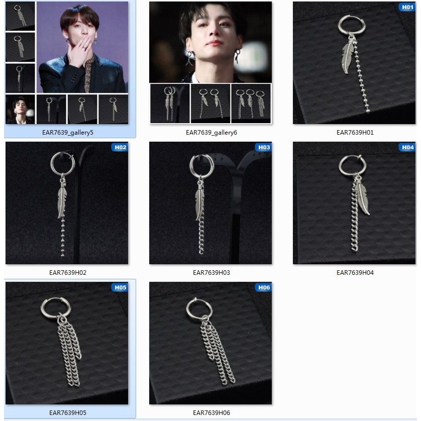 Khuyên kẹp vành tai thời trang phong cách BTS Jungkook