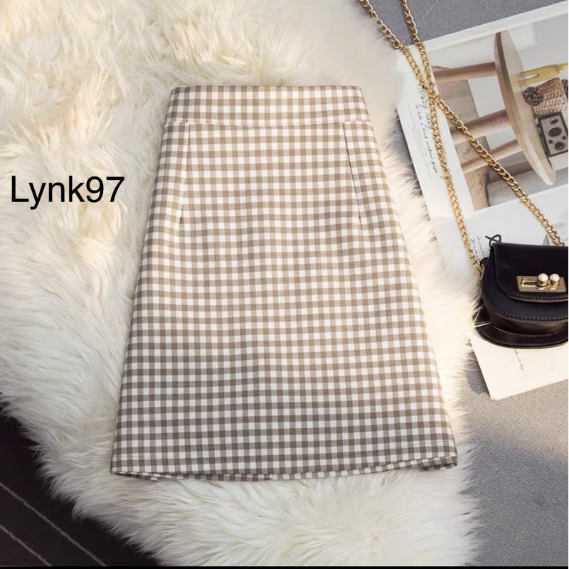 Chân váy kẻ dài dáng chữ A/chân váy kẻ đang dài/chân váy công sở kẻ/chân váy dài/chân váy chữ A/chân váy kẻ | BigBuy360 - bigbuy360.vn