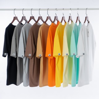 Áo thun tay lỡ Unisex, Basic Tee phông trơn nam nữ form rộng oversize AT03