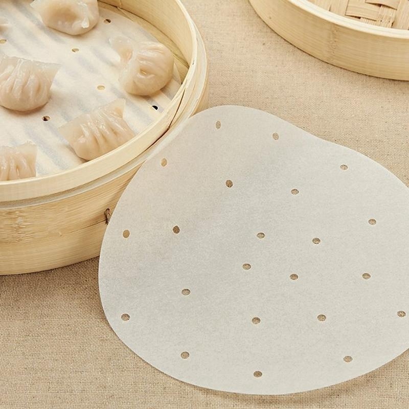 50/100 Giấy lót hấp bánh chống dính tiện dụng cho nhà bếp