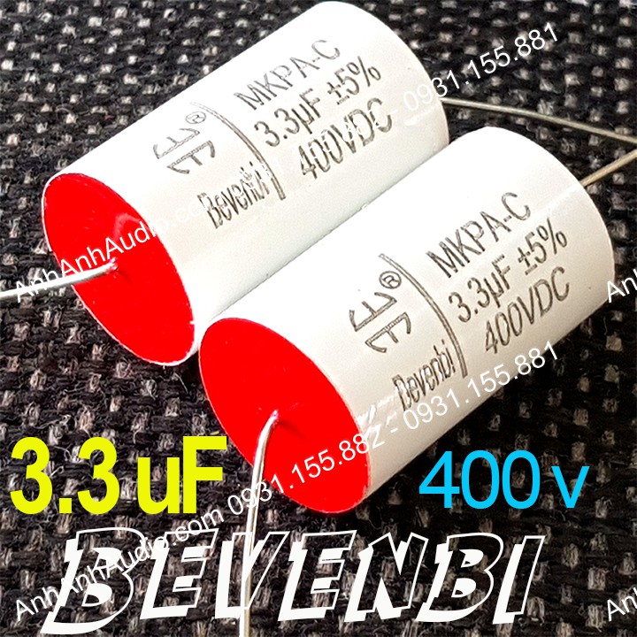 Tụ 2.2 - 2.0 - 1.0 - 1.5 loại 400v Bevenbi phân tần loa