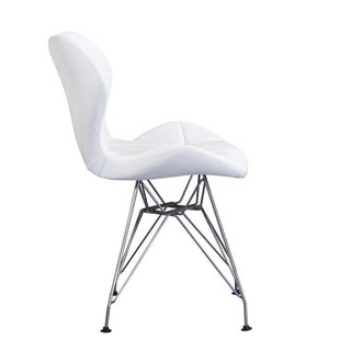 Ghế Eames cánh bướm bọc da  chân đan sắt