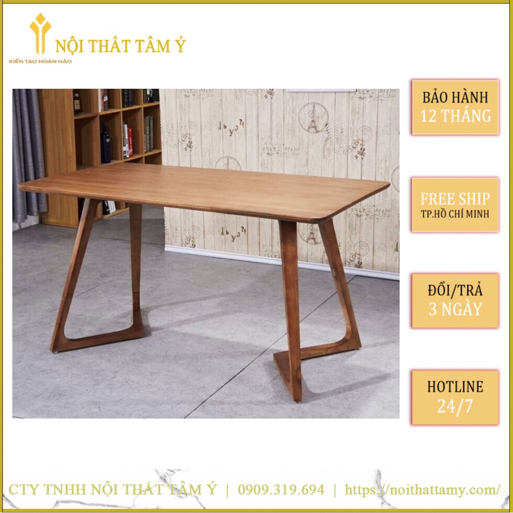 Bàn Ăn Chân V ✌FREE SHIP HCM✌ Bàn ăn Cao Cấp Thương hiệu Nội Thất Tâm Ý