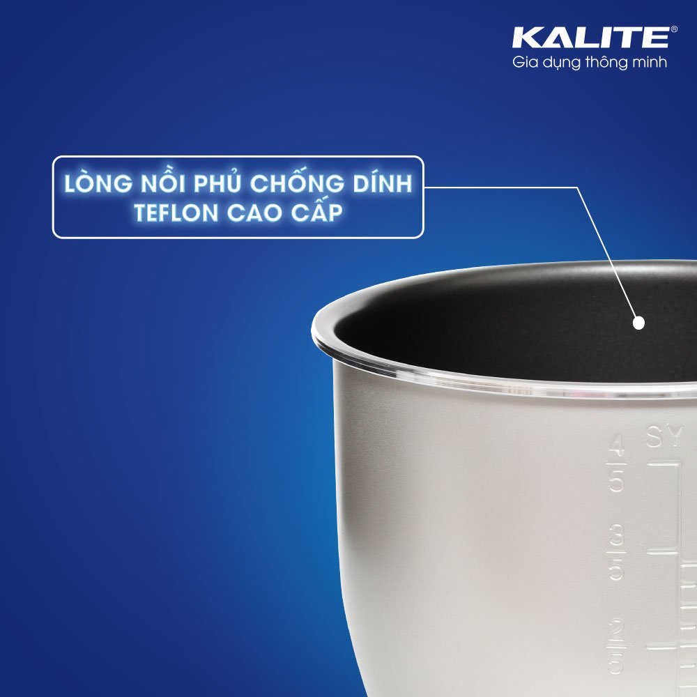 Nồi áp suất điện Kalite KPC5841- Phủ chống dính, 11 chế độ nấu nướng - Bảo hành chính hãng 12 tháng