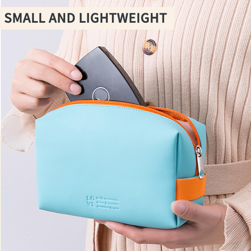 Hộp Đựng Đồ Trang Điểm Bằng Da PU Chống Thấm Nước Nhỏ Gọn Thời Trang