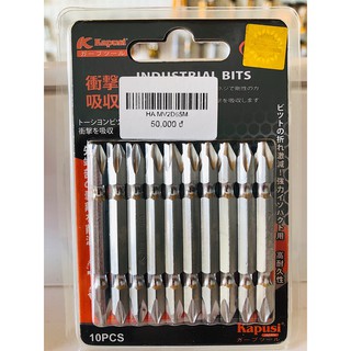 Mũi vít 2 đầu trắng 65mm Kapusi Nhật Bản