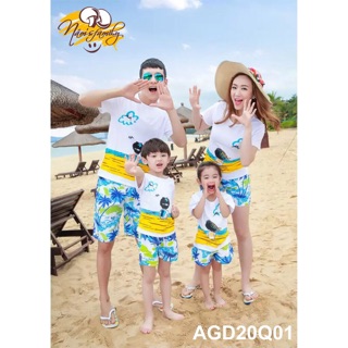 Đồ bộ gia đình đồ bộ nhóm đi biển áo+quần (giá huỷ diệt)