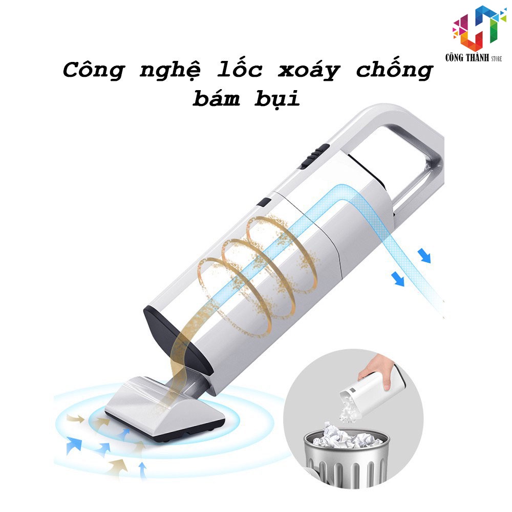 MÁY HÚT BỤI MINI KHÔNG DÂY CẦM TAY AIKESI AN TOÀN, TIỆN DỤNG VÀ DỄ SỬ DỤNG - HÀNG CHÍNH HÃNG