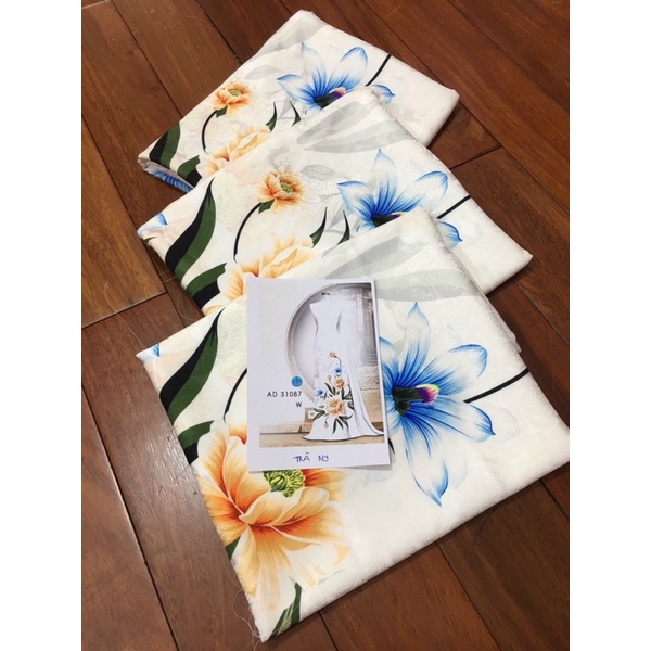 Vải áo dài 3D