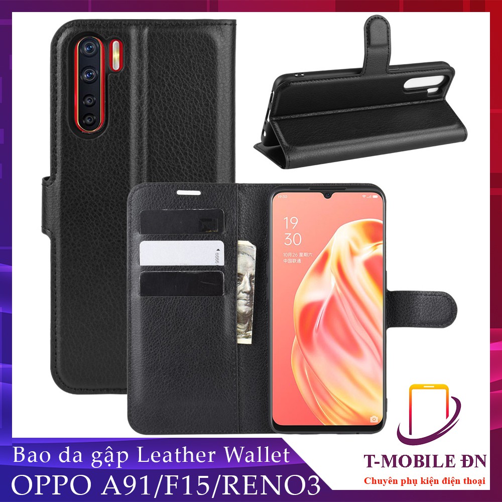 Bao da Oppo A91 F15 Reno 3,🔥FREESHIP🔥 Ốp lưng da cao cấp có nắp gập và chống xem video tiện lợi cho Oppo A91 F15 Reno3 | BigBuy360 - bigbuy360.vn